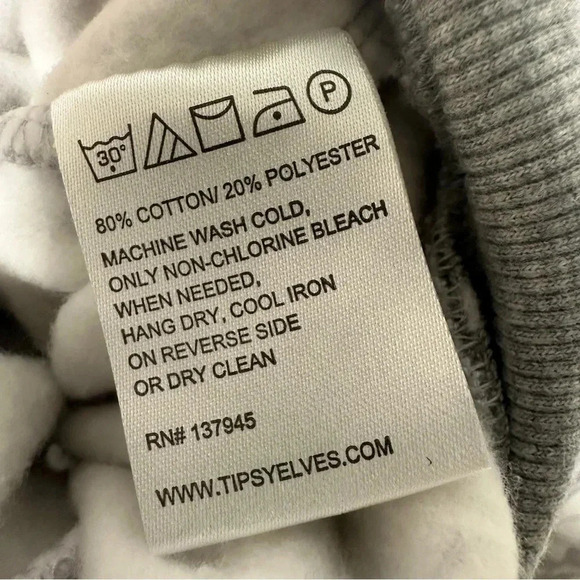 Tipsy Elves Gray Snowflake Hooded Onesie Jumpsuit Size Small - Picture 12 of 12